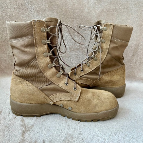 McRae Mens 10R Hot Weather Boots Coyote Brown Military Tactical Combat Boots - Picture 4 of 8